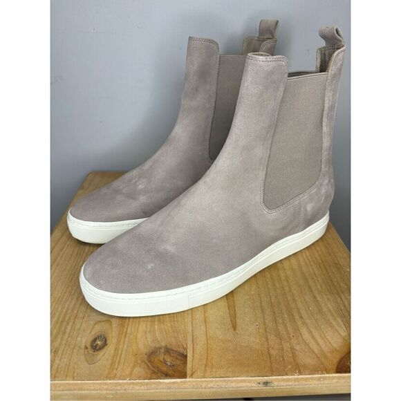 Vince Women's Norman B Nubuck Sneaker Ankle Boot Gray Size 9M - Picture 2 of 6